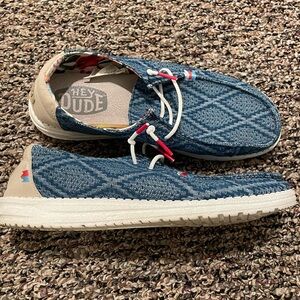 Hey Dude Wendy Boho True Blue Women’s Size 10